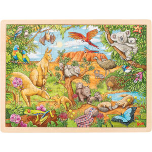 Joc de gandire - Puzzle - Animale din Australia - Goki