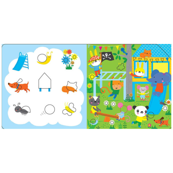 Carte pentru copii cu pagini cartonate - Baby's Very First Playbook Garden Words - Usborne