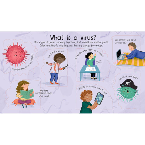 Carte pentru copii - Lift-the-Flap First Questions and Answers: What is a Virus? - Usborne