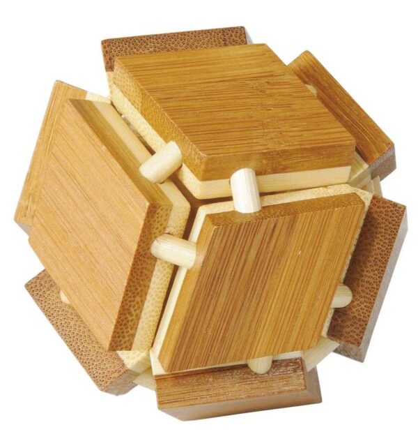 Joc logic din lemn bambus - 3D Magic Box - Fridolin